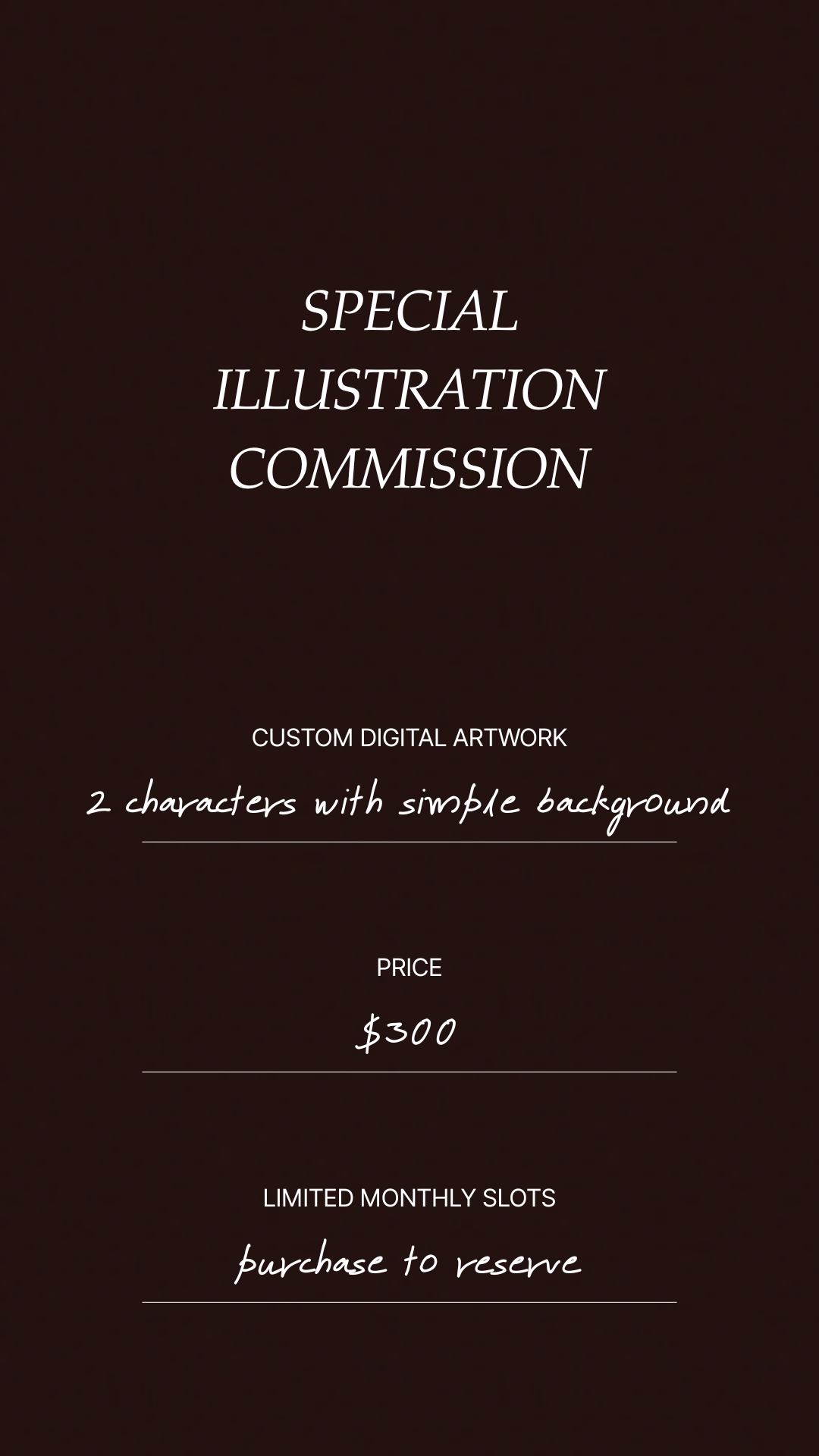 Special Illustration Commission