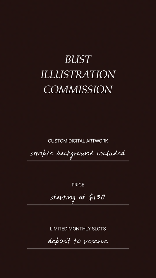 Bust Illustration Commission | DEPOSIT