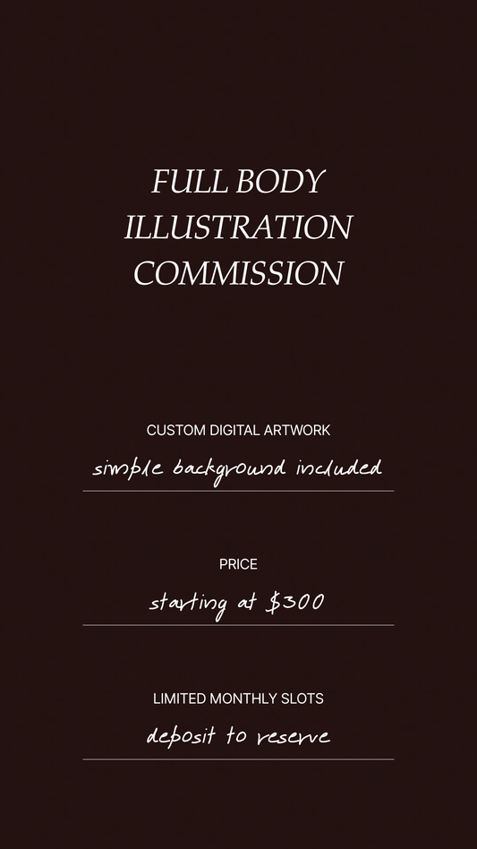 Full Body Illustration Commission | DEPOSIT
