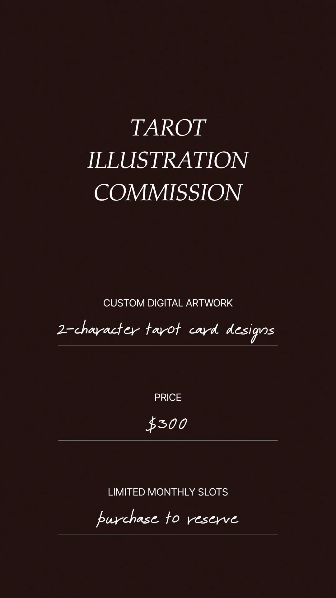 Tarot Card Commission