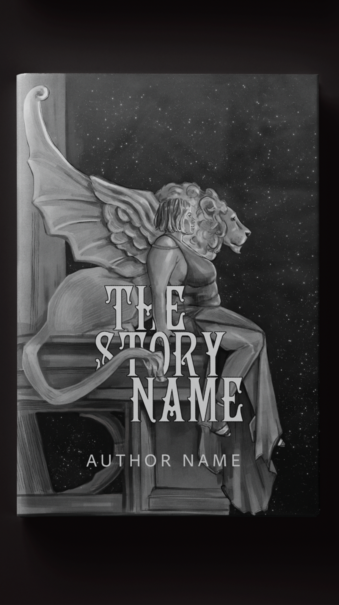 The Lion Queen | Premade Book Cover Illustration